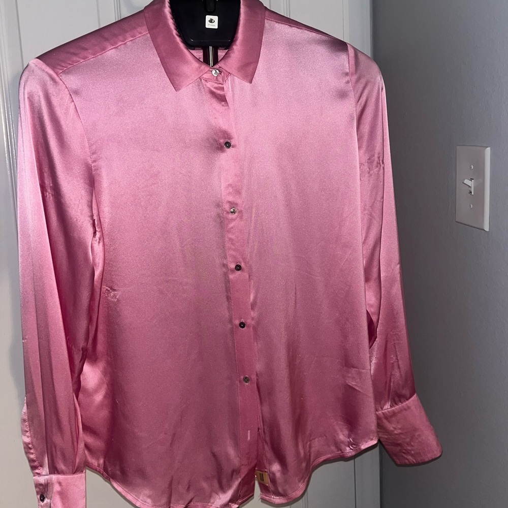 Scotch & Soda Pink Silk Blouse Size M